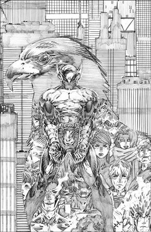 Last Shadowhawk issue 1-I Philip Tan 1:10 Black & White Virgin Cover