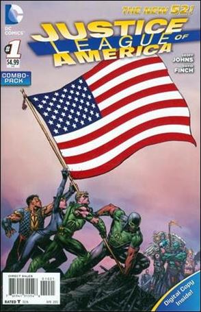 Justice League of America (2013)  issue 1-B Polybagged USA Flag Cover Combo Pack