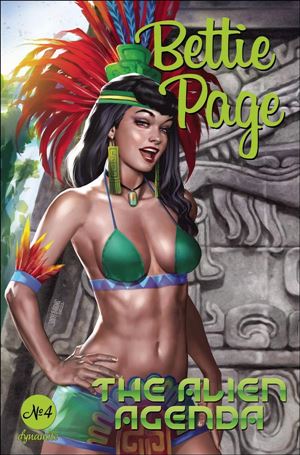Bettie Page: The Alien Agenda issue 4-B Josh Burns Cover
