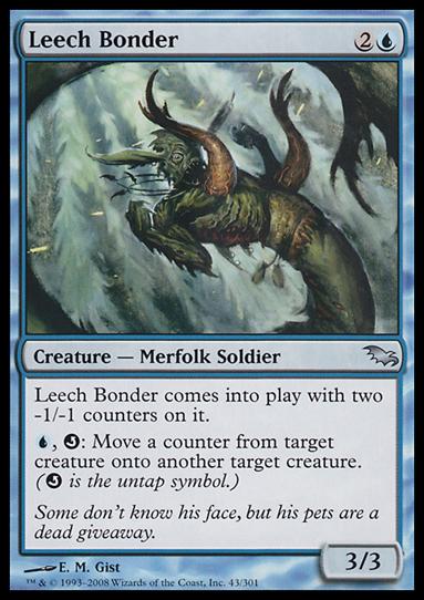 Magic the Gathering: Shadowmoor (Base Set) card 43 Leech Bonder