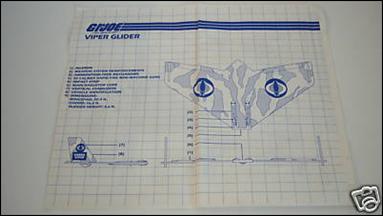 G.I. Joe: A Real American Hero 3 3/4" Basic Vehicles and Playsets figure 24 Cobra Viper Glider