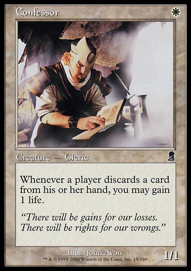 Magic the Gathering: Odyssey (Base Set) card 15 Confessor