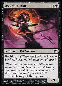 Magic the Gathering: Champions of Kamigawa (Base Set) card 130 Nezumi Ronin