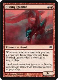 Magic the Gathering: Shards of Alara (Base Set) card 104 Hissing Iguanar