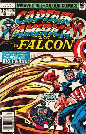 Captain America (1968) issue 209-B UK Price Cover