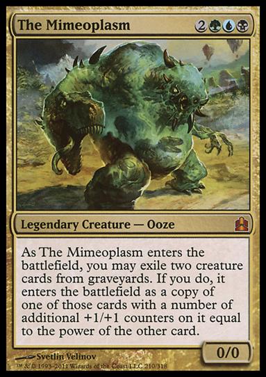 Magic the Gathering: Commander (Base Set) card 210 The Mimeoplasm