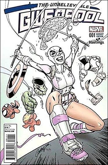 Unbelievable Gwenpool issue 1-K J. Scott Campbell Hastings Fade Cover