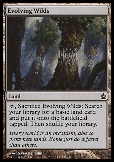 Magic the Gathering: Commander (Base Set) card 272 Evolving Wilds