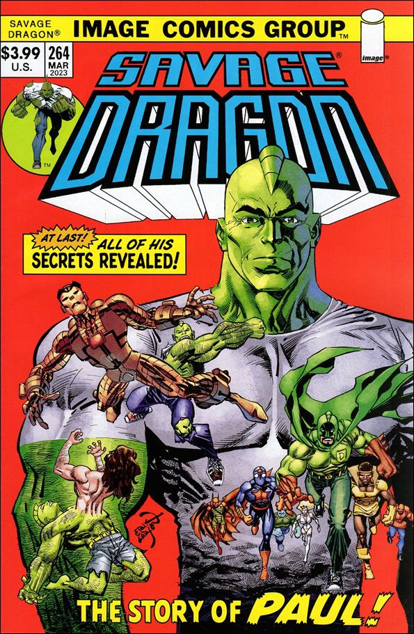 Savage Dragon (1993) issue 264-B Retro Trade Dress Cover