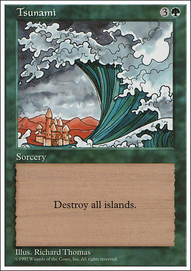 Magic the Gathering: 5th Edition (Base Set) card 334 Tsunami