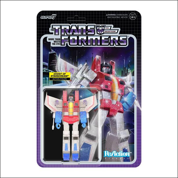 ReAction: Transformers figure 53 Ghost of Starscream (Translucent Glitter)