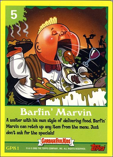 Garbage Pail Kids All-New Series 4 (Game Card Subset) card GPK1 Barfin' Marvin