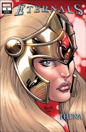Eternals (2021) issue 5-B Todd Nauck Marvel Headshot Cover
