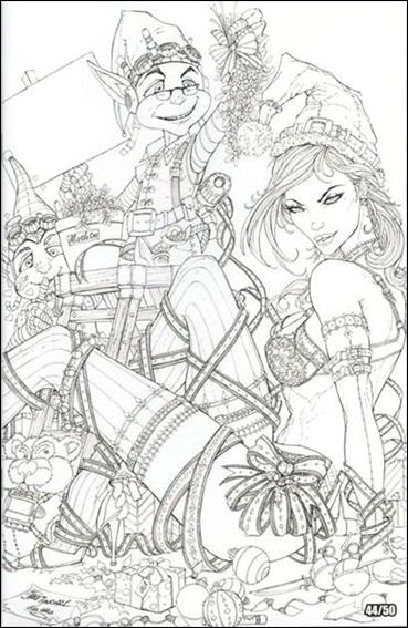Notti & Nyce Christmas Special issue 1-F Jamie Tyndall Sketch Cover 1/50