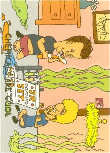 Beavis and Butt-Head (Scratch-n-Sniff Subset) card '0697' Chemicals are Cool
