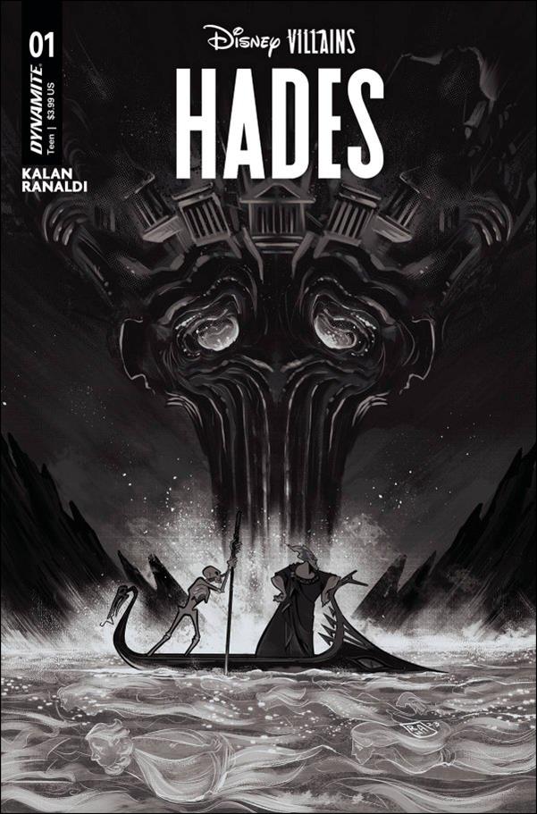 Disney Villains: Hades issue 1-L Alessandro Ranaldi 1:20 B&W Cover