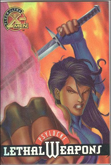 1996 Fleer Ultra X-Men All Chromium (Lethal Weapons Holo-Flash Subset) card 7 Psylocke