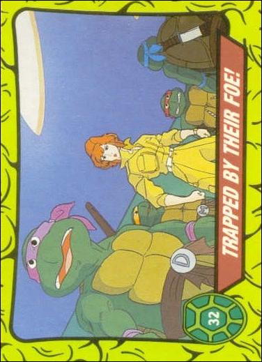 Teenage Mutant Hero Turtles (Ireland) (Base Set) card 32 Trapped By Their Foe!