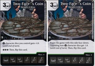 DC Comics Dice Masters Batman card 78 Two-Face's Coin: Heads, I Win
