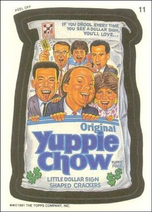 Wacky Packages (Base Set) card 11 Yuppie Chow