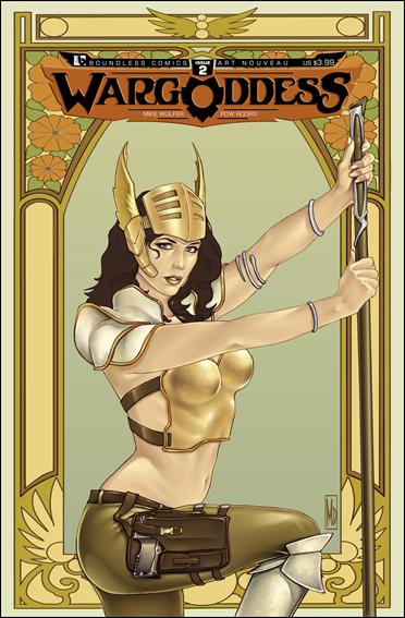 War Goddess issue 2-D Art Nouveau Cover 1:3
