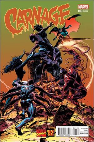 Carnage (2016) issue 3-B Mike Deodato Jr. 1:20 Marvel '92 Cover
