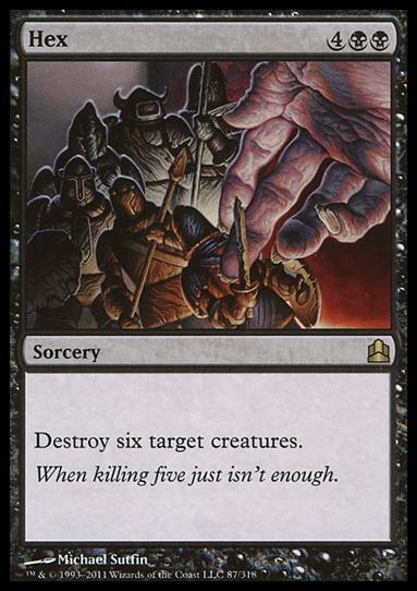 Magic the Gathering: Commander (Base Set) card 87 Hex