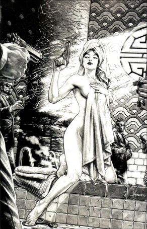 Gun Honey issue 3-F Jay Anacleto B&W Cover (2nd Printing)