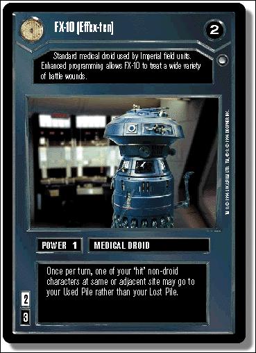 Star Wars: Hoth Limited (Base Set) card 1 FX-10 (Effex-ten)