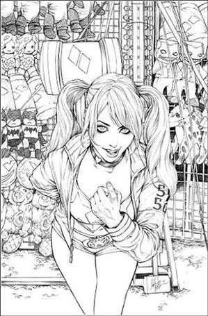 Harley Quinn (2016) issue 1-SG Ashley Witter AOD Collectables Sketch Cover