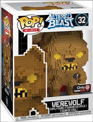 POP! 8-Bit figure 32-B Werewolf (Gold) GameStop Exclusive