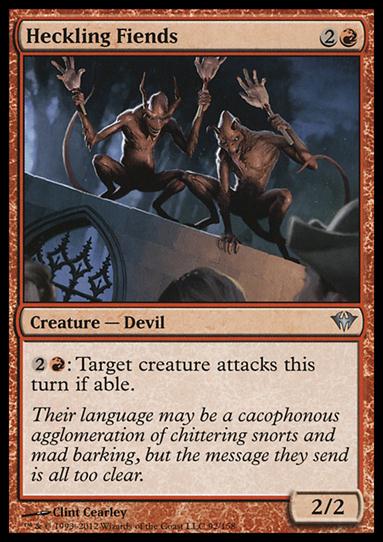 Magic the Gathering: Dark Ascension (Base Set) card 92 Heckling Fiends