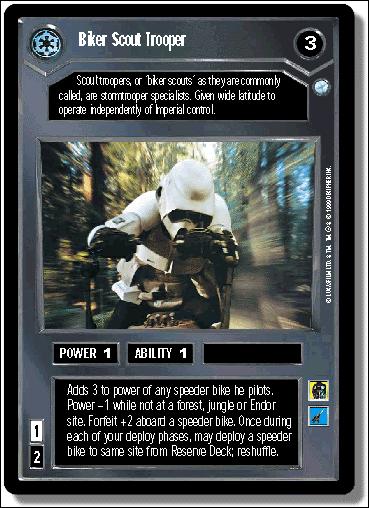 Star Wars: Endor Limited (Base Set) card 2 Biker Scout Trooper