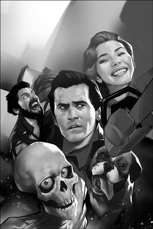 Death to the Army of Darkness issue 1-K Ben Oliver 1:21 Black & White Virgin Cover