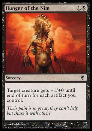 Magic the Gathering: Darksteel (Base Set) card 46 Hunger of the Nim