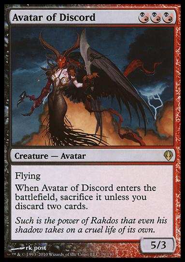 Magic the Gathering: Archenemy (Base Set) card 79 Avatar of Discord