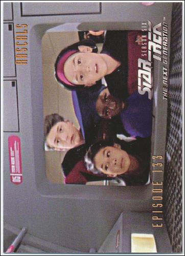 Star Trek: The Next Generation - The Episode Collection Season Six (Base Set) card 558 Rascals, Episode 133C