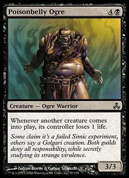 Magic the Gathering: Guildpact (Base Set) card 57 Poisonbelly Ogre