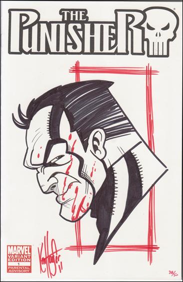 Punisher (2011) issue 1-F DF (Remarked & Signed by Ken Haeser) 1/50
