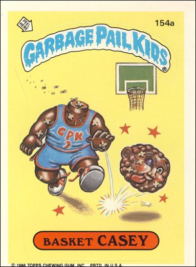 Garbage Pail Kids: Series 04 (Base Set) card 154a Basket Casey