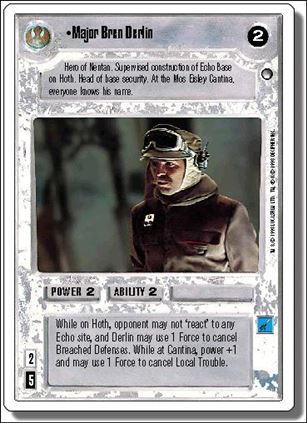 Star Wars: Hoth Revised (Base Set) card 97 Major Bren Derlin