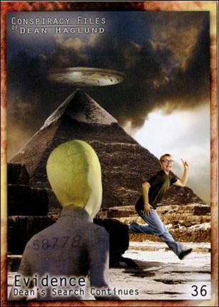 Conspiracy Files of Dean Haglund (Base Set) card 36 Evidence Dean's Search Continues