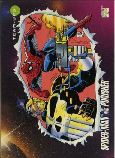 Marvel Universe: Series 3 (Base Set) card 73 Spider-Man and Punisher
