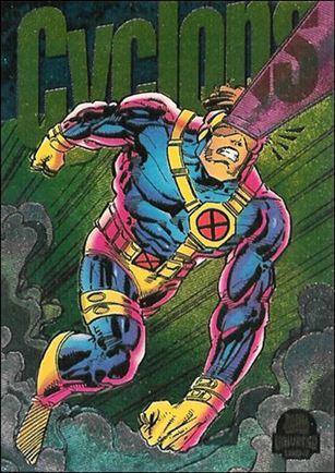 Marvel Universe: Series 5 (Power Blast Subset) card 8 Cyclops (Rainbow Foil)