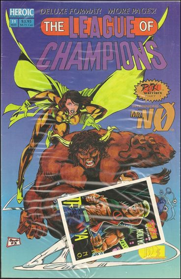 League of Champions issue 11 Polybagged with Trading Card