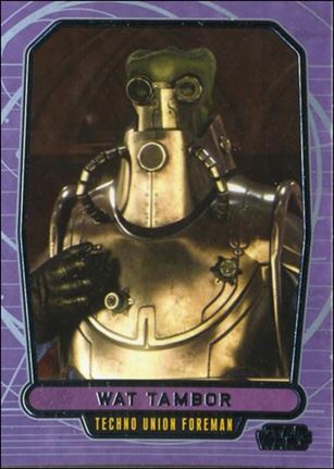 Star Wars Galactic Files (Base Set) card 62 Wat Tambor Techo Union Foreman