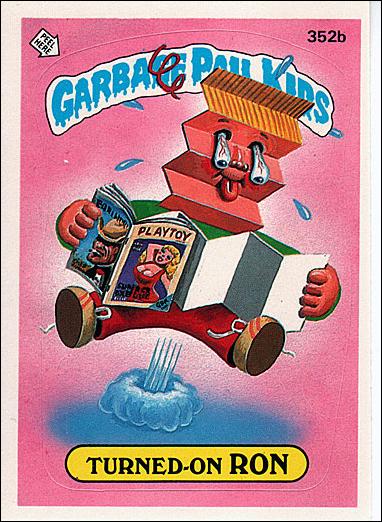 Garbage Pail Kids: Series 09 (Base Set) card 352b Turned-On Rod