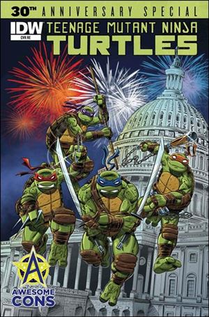 Teenage Mutant Ninja Turtles 30th Anniversary Special issue nn-C Dario Brizuela Awesome Cons Cover