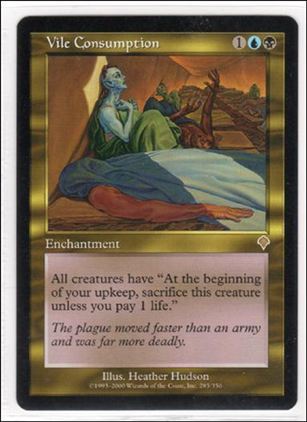 Magic the Gathering: Invasion (Base Set) card 285 Vile Consumption