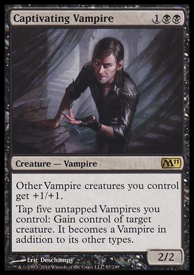 Magic the Gathering: 2011 Core Set (Base Set) card 87 Captivating Vampire